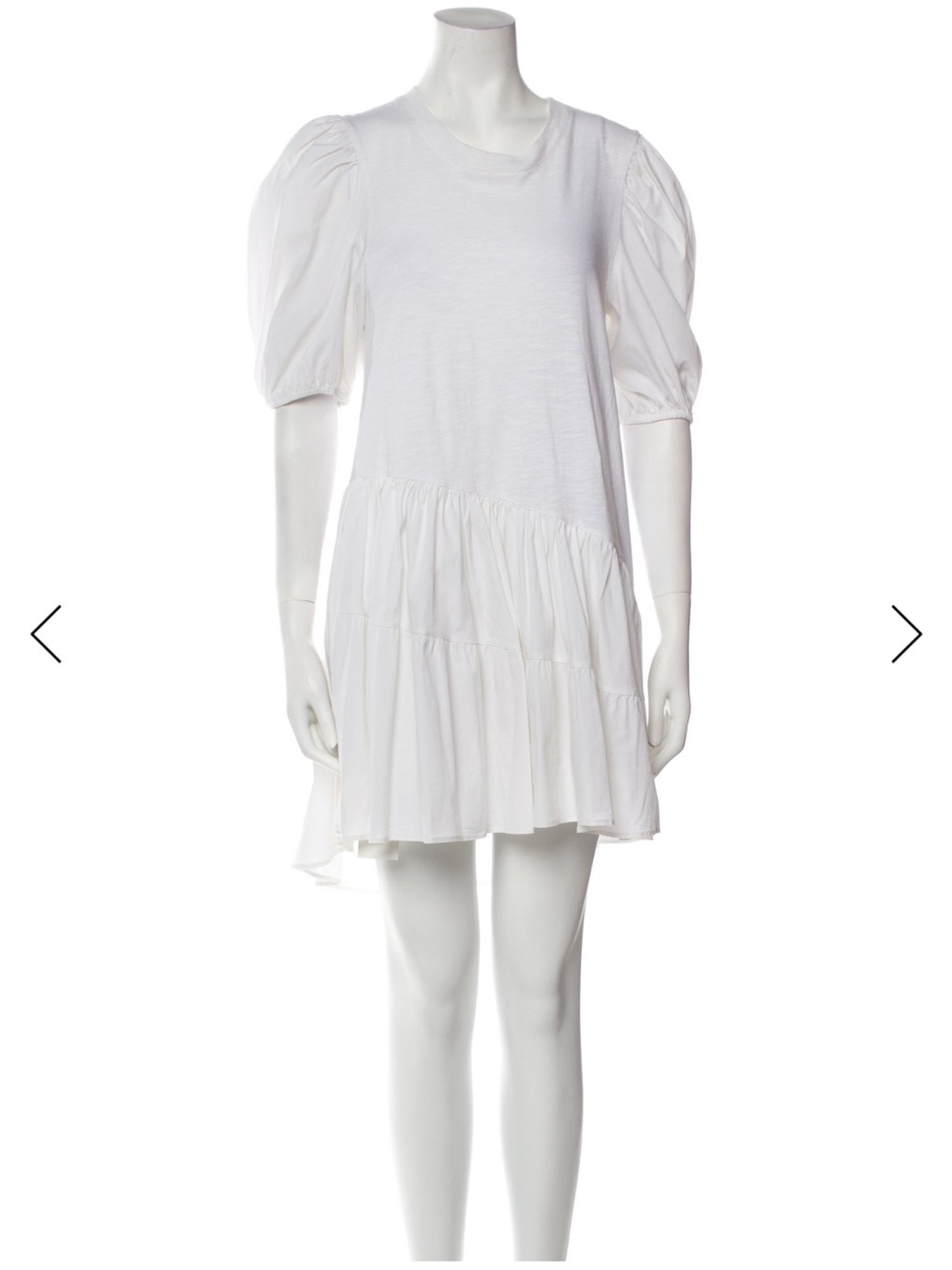 Cinq à Sept Women's White Puff Sleeve Tiered Dress size XS